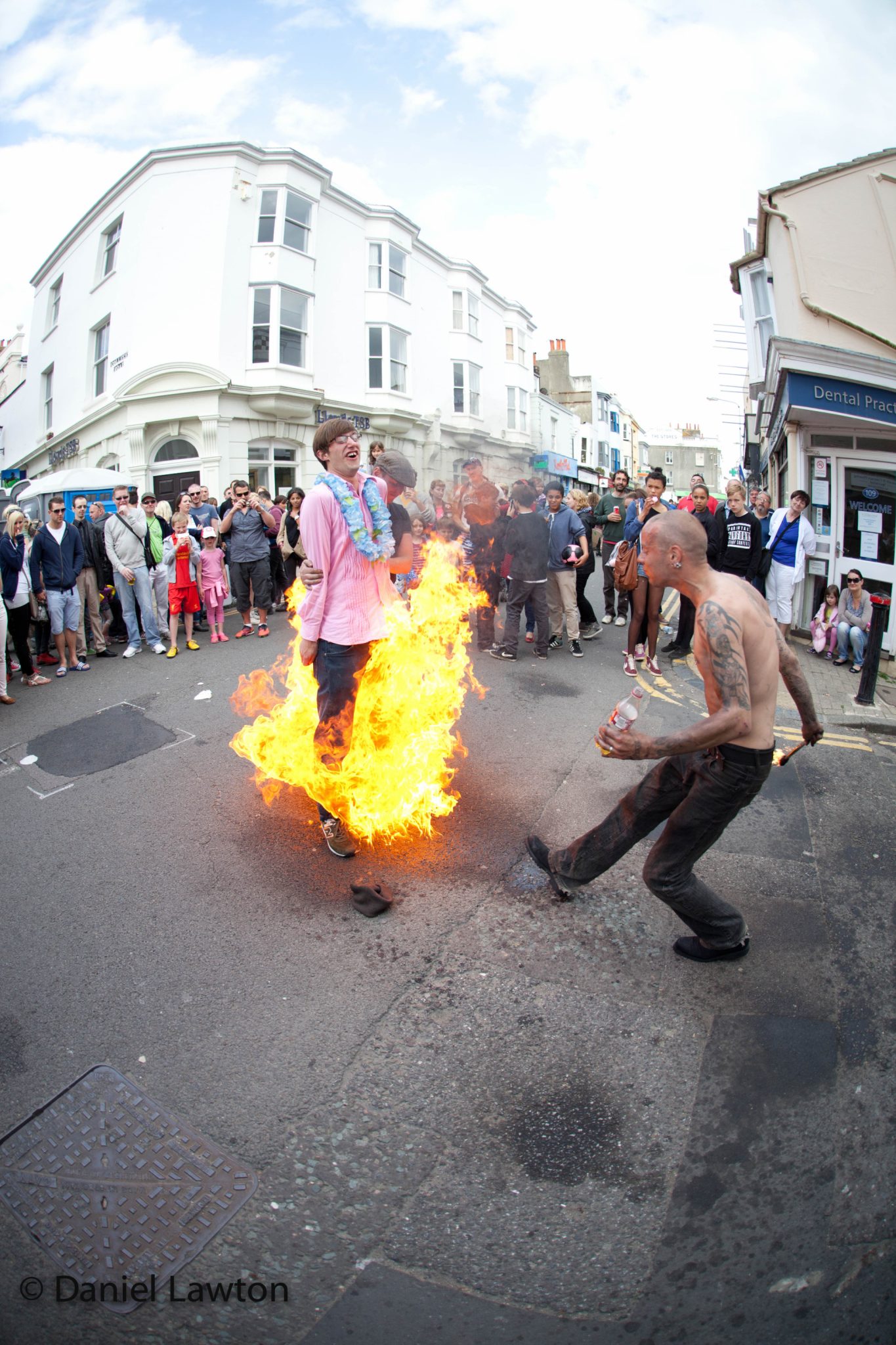 Man on fire